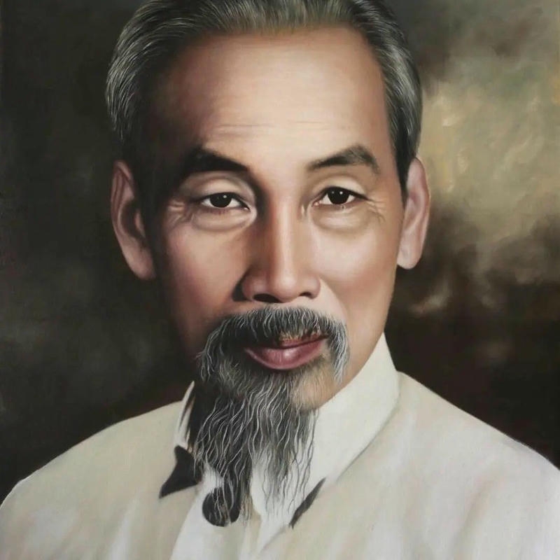 Ảnh Bác Hồ mang ánh nhìn nhân hậu sâu sắc