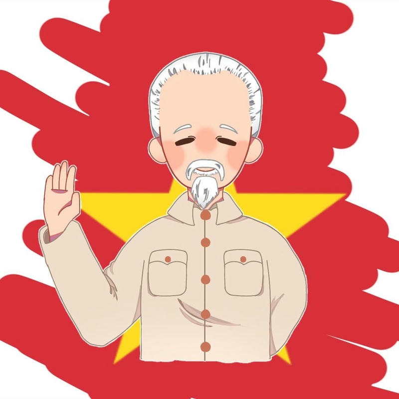 Ảnh Bác Hồ thể hiện thần thái trang nghiêm hiền hòa
