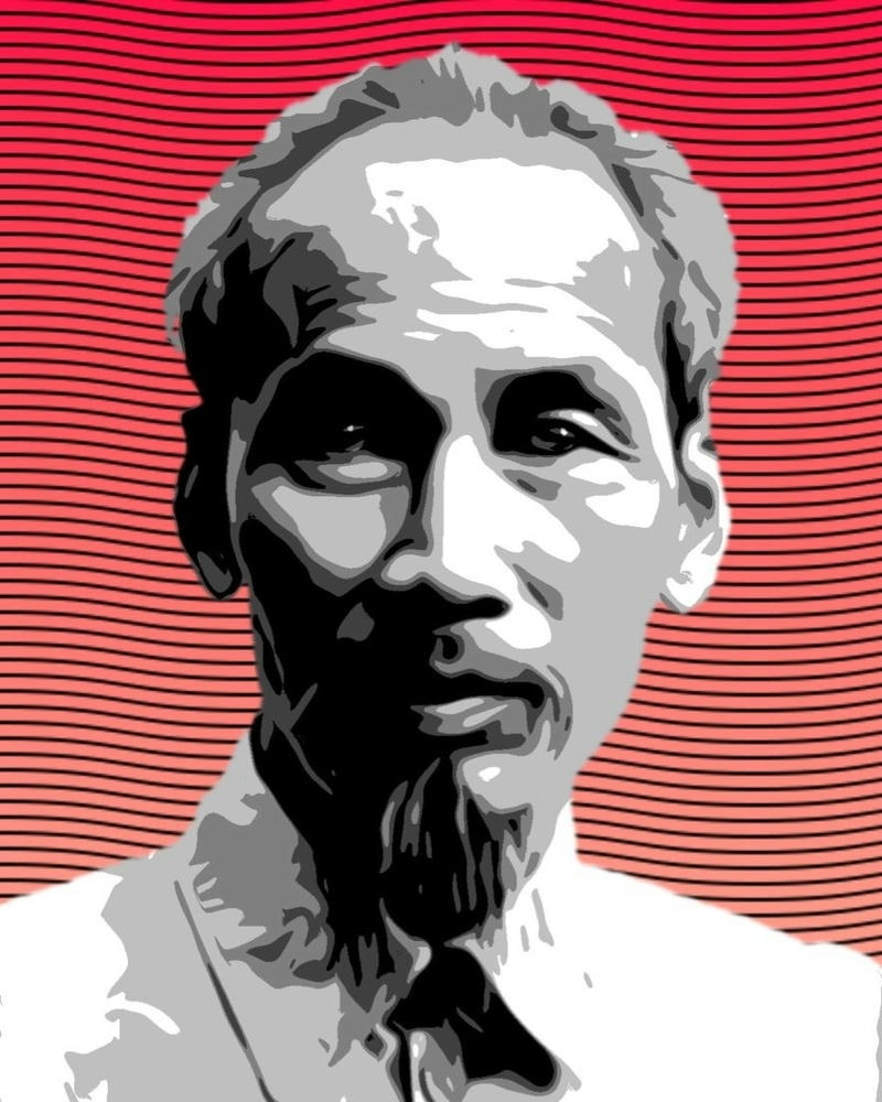 Ảnh Chủ tịch Hồ Chí Minh mang nét mặt hiền hòa