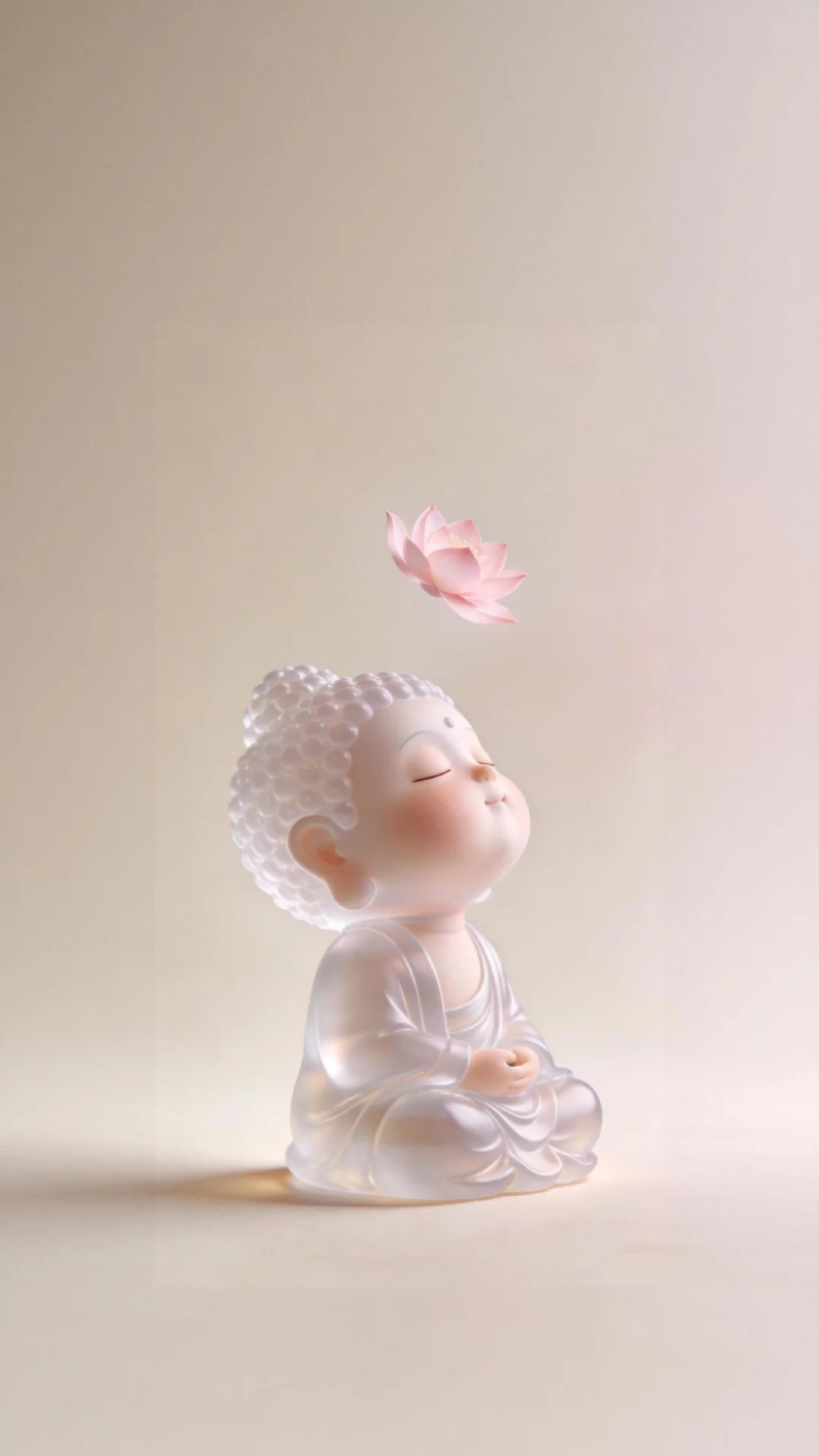Ảnh Phật đẹp làm hình nền cùng hoa sen