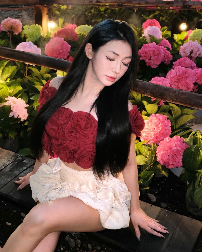 Ảnh Trần Hà Linh thể hiện nét đẹp thanh tú