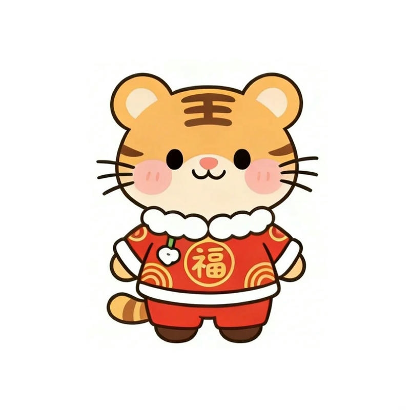 Ảnh tết chibi mang hình tượng tươi vui và dễ mến
