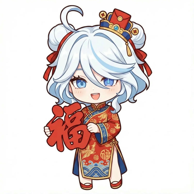 Ảnh tết chibi sở hữu hình dáng nhỏ nhắn xinh xắn
