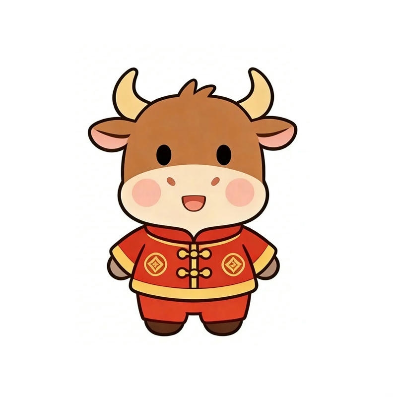 Ảnh tết chibi sở hữu nét vẽ mềm mại đáng yêu