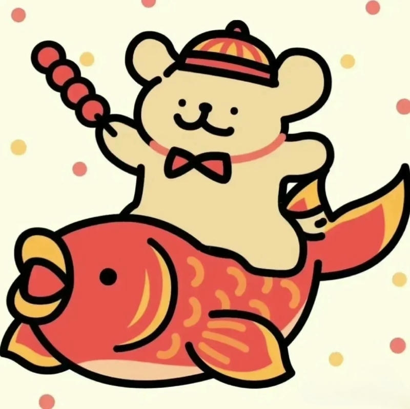 Ảnh tết chibi sở hữu nét vẽ trong trẻo duyên dáng