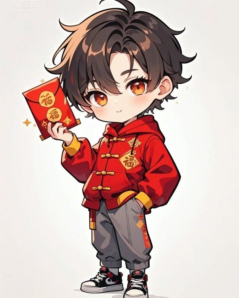 Ảnh tết chibi sở hữu phong cách mềm mại sinh động