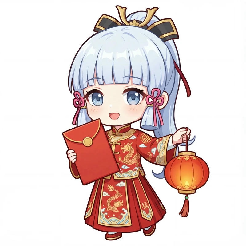 Ảnh tết chibi sở hữu tạo hình vui nhộn đáng yêu