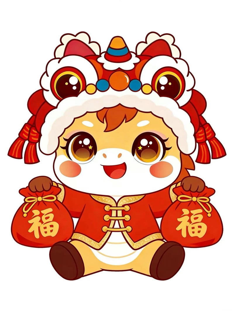 Ảnh tết chibi sở hữu vẻ ngoài hoạt bát dễ thương