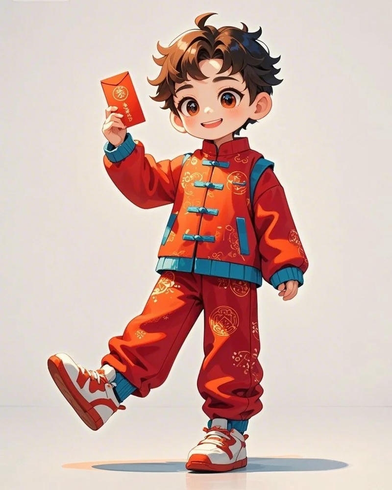 Ảnh tết chibi với hình tượng đáng yêu đầy sức sống