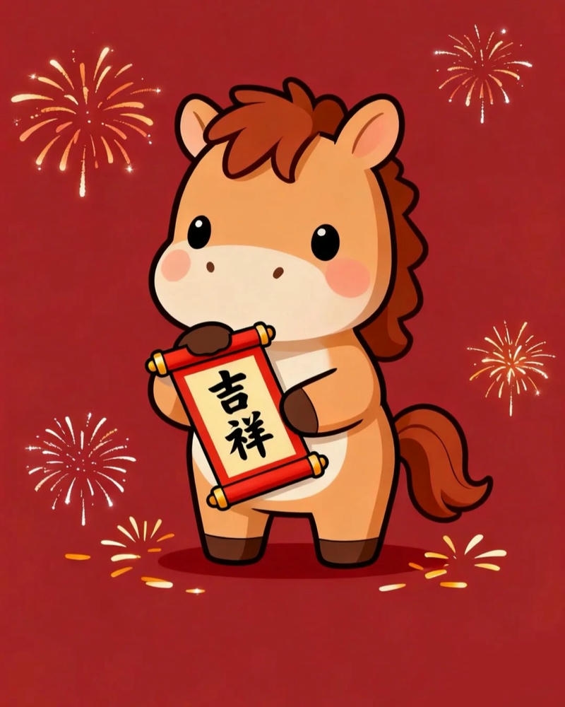 Ảnh tết chibi với phong cách sinh động và đáng yêu