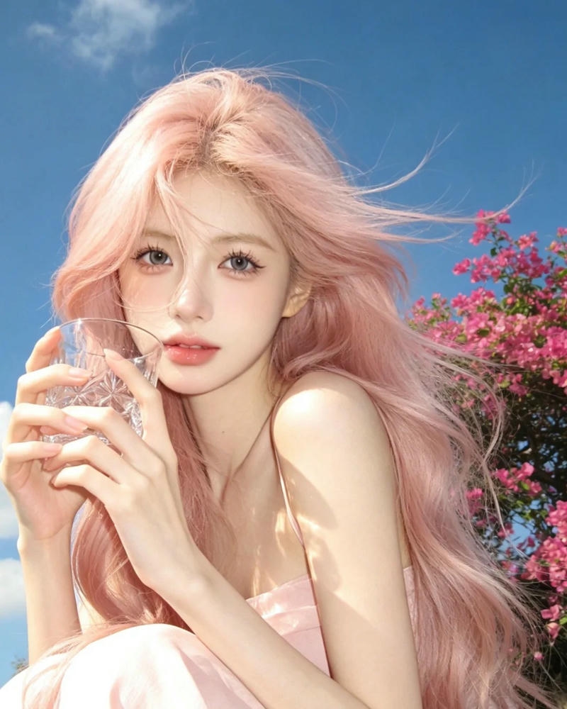 Gái xinh mặc pinky sở hữu nhan sắc nổi bật