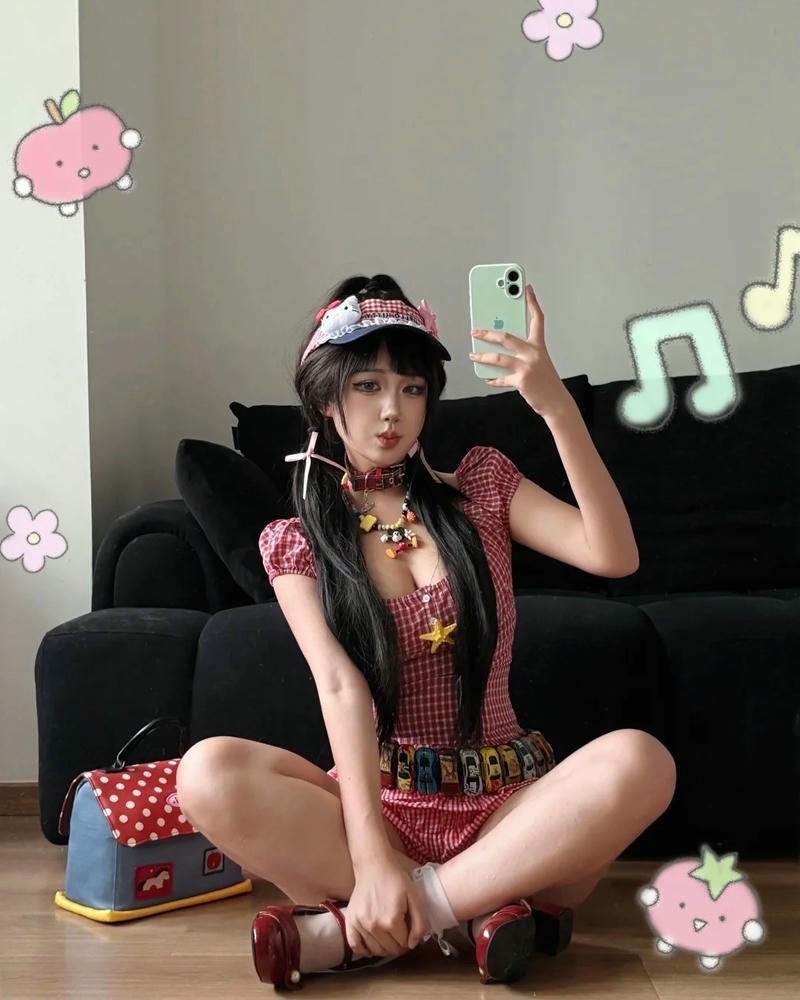 Gái xinh mặc pinky với nhan sắc ngọt ngào cuốn hút