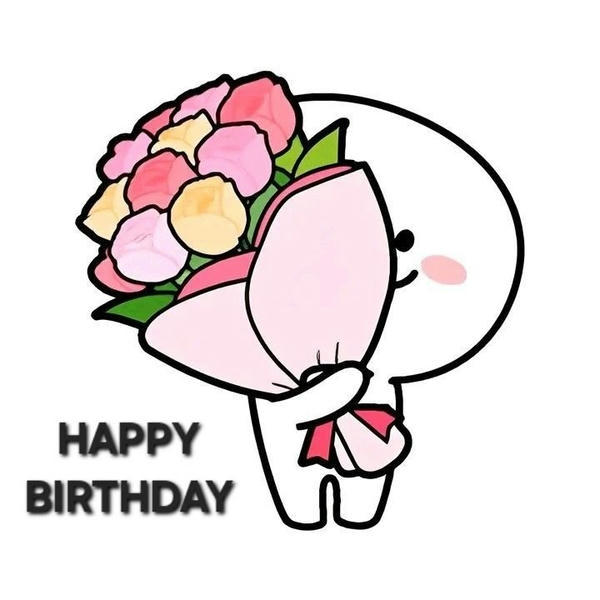 Happy birthday meme với biểu cảm chúc mừng đáng yêu