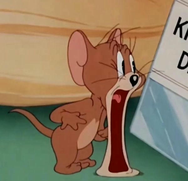Hình meme Jerry thể hiện nét mặt ngộ nghĩnh