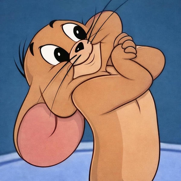 Hình meme chuột Jerry mang nét mặt ngộ nghĩnh