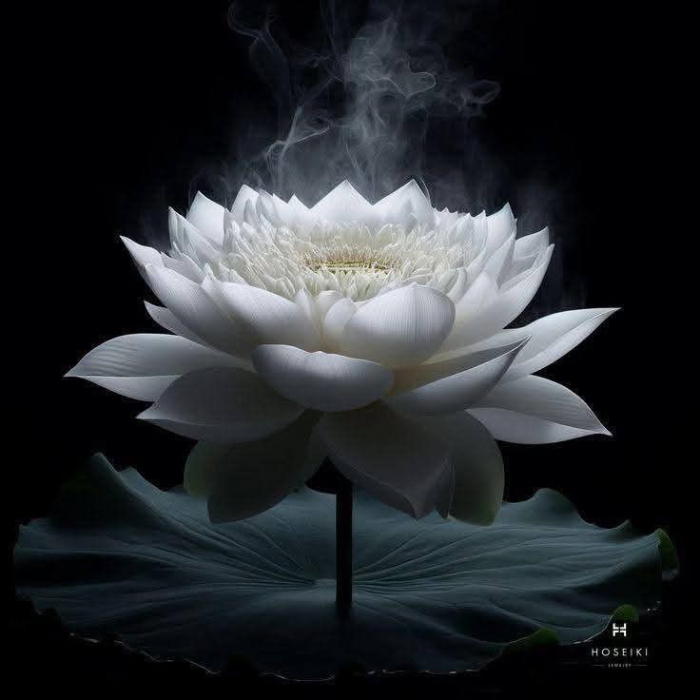Hoa sen đen làm avatar khi có người thân qua đời