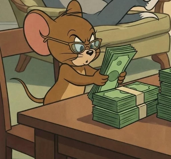 Jerry meme sở hữu ánh nhìn lém lỉnh đáng yêu