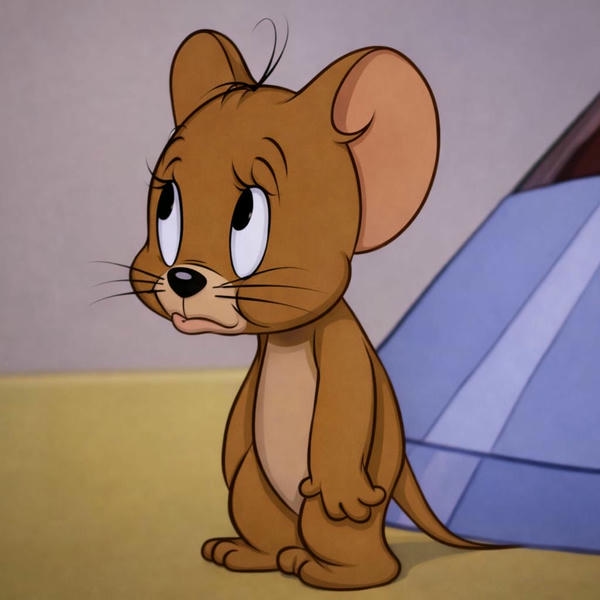 Jerry meme thể hiện vẻ mặt ngây ngô hài hước
