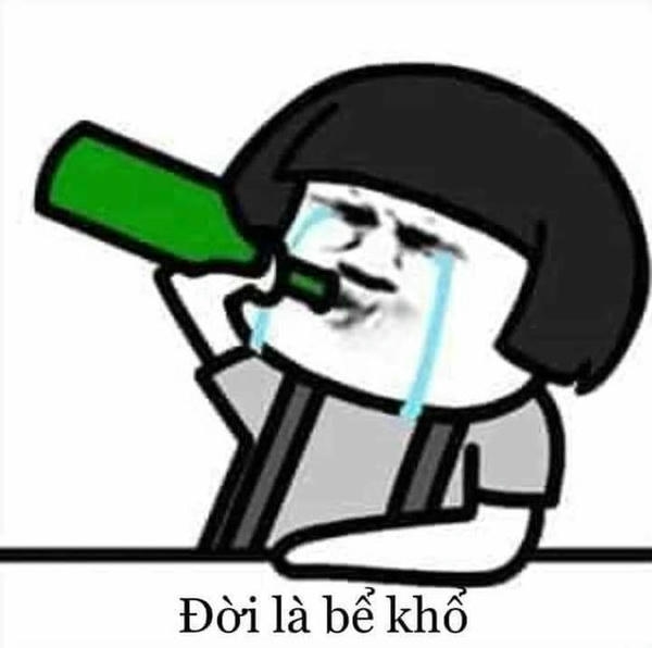 Meme buồn với nét mặt buồn phiền đầy cảm xúc
