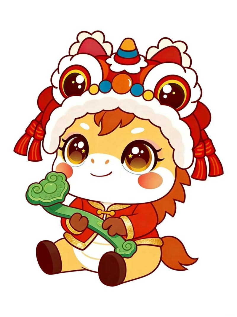 Tranh chibi ngày tết mang phong cách đáng yêu sinh động