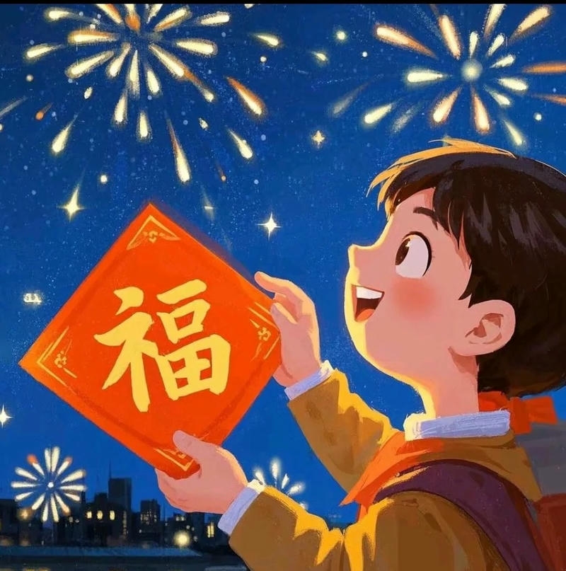 Tranh tết phong cách chibi với tạo hình trẻ trung