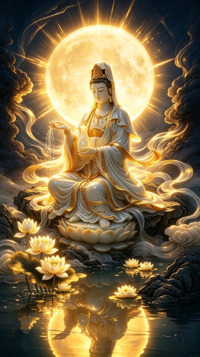 ảnh Quan Thế Âm Bồ Tát an nhiên