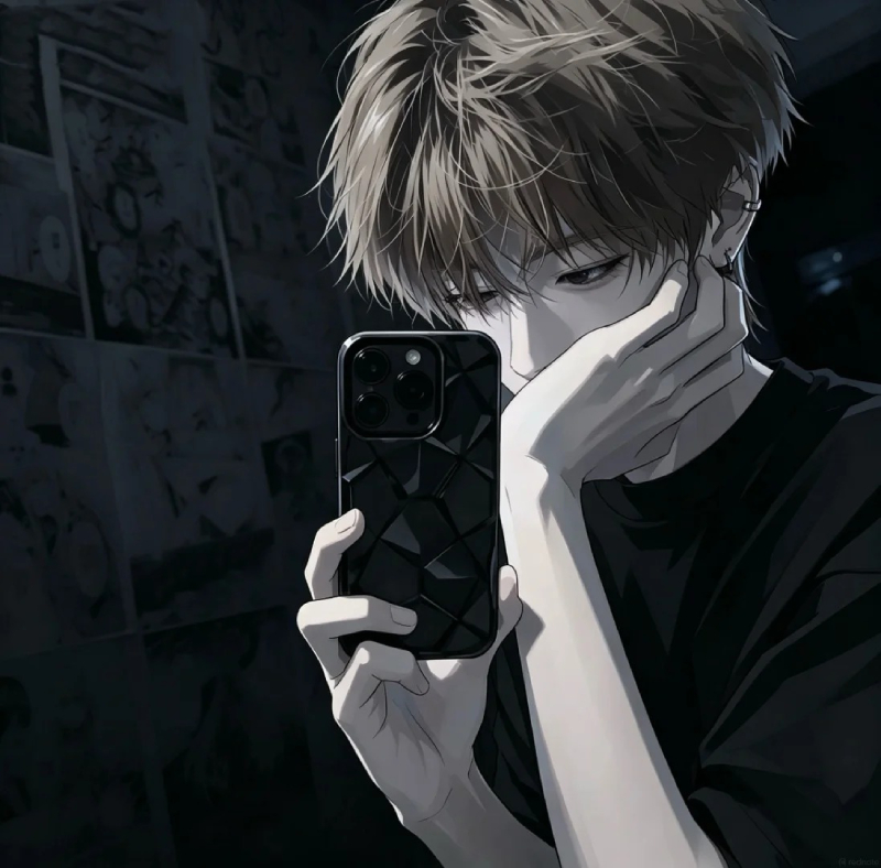 anime boy ngầu với ánh mắt sắc lạnh