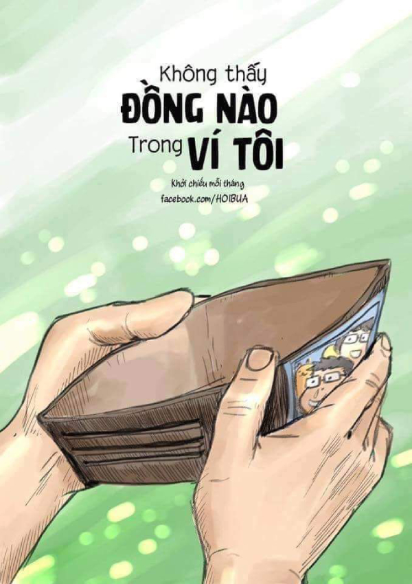 hình ảnh hết tiền làm meme