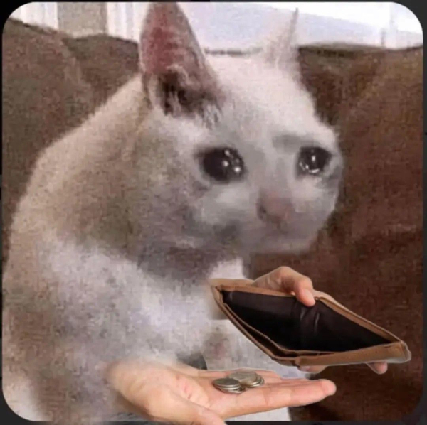 meme hết tiền vui nhộn