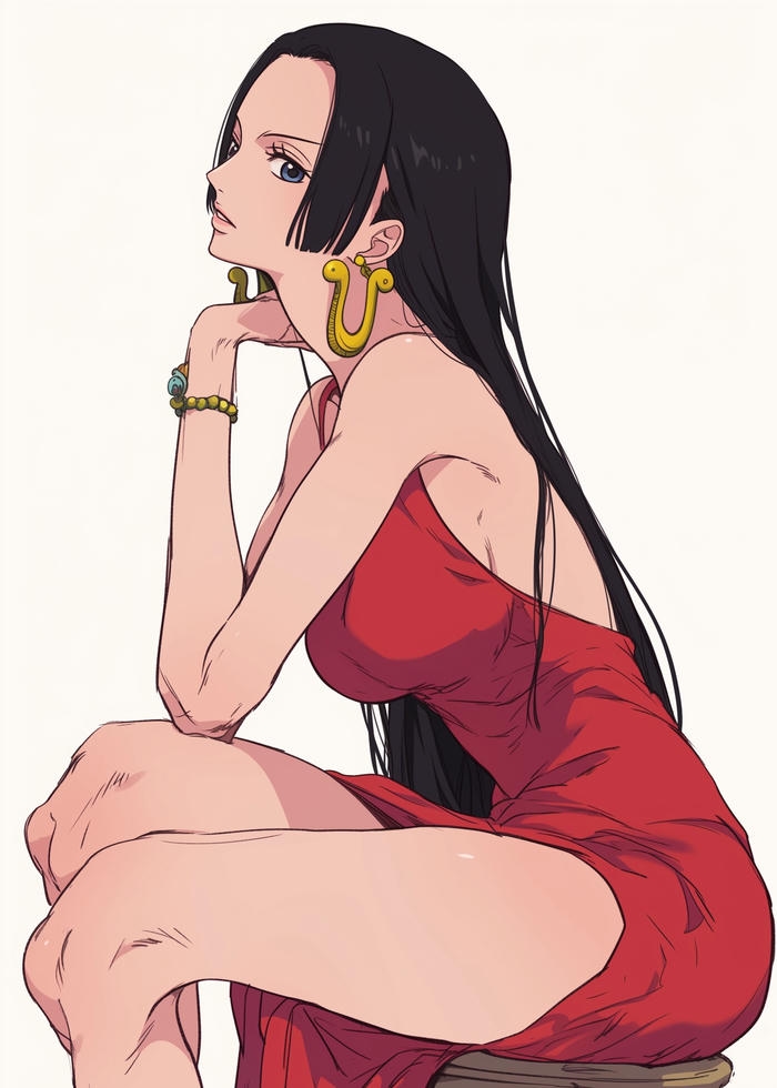 Ảnh Boa Hancock sexy với phong cách nữ tính