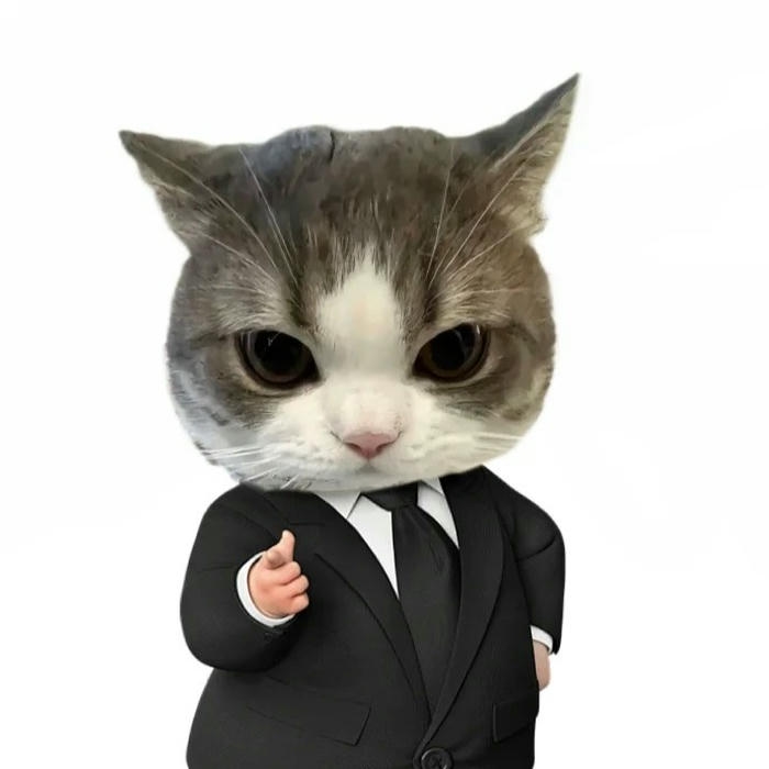Ảnh meme về mèo với nét mặt đầy duyên dáng