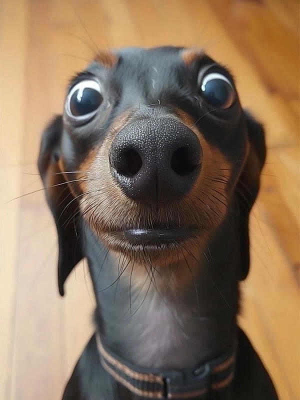Con chó meme thể hiện vẻ ngoài tinh nghịch và duyên dáng