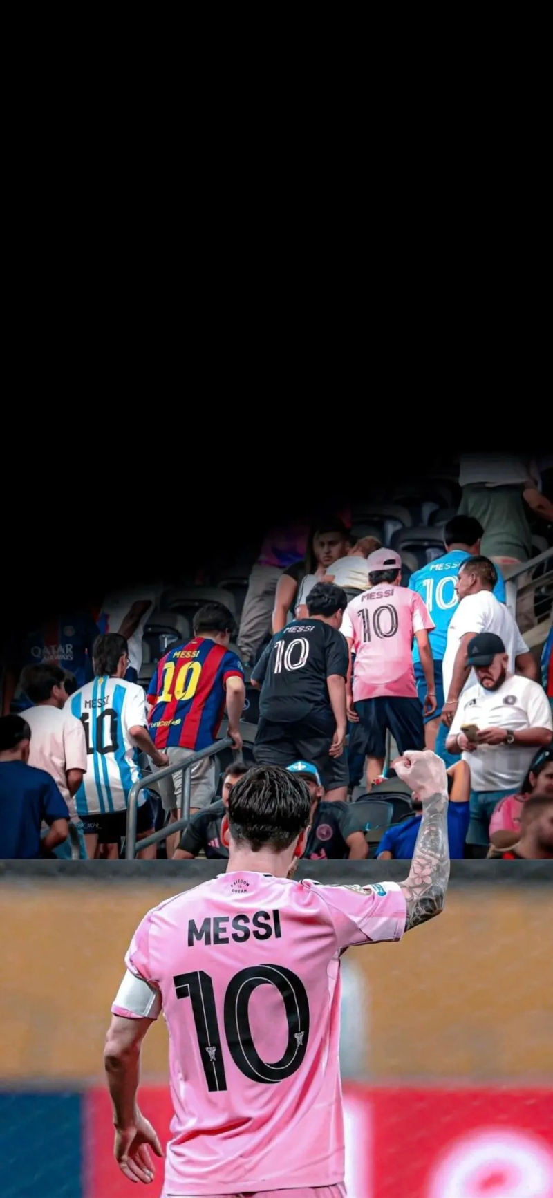 Lionel Messi thi đấu trên sân cỏ