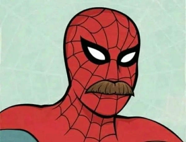 Meme Spider Man thể hiện cảm xúc khó hiểu