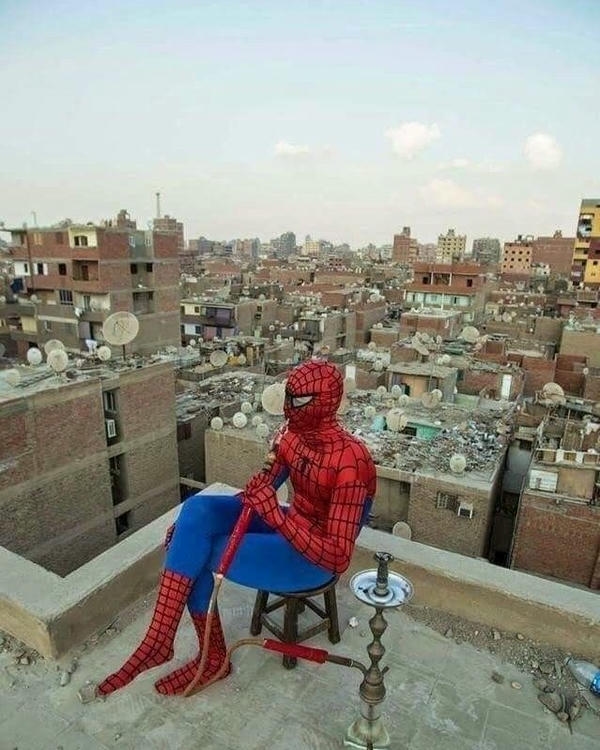 Meme Spider Man với biểu cảm ngạc nhiên hài hước