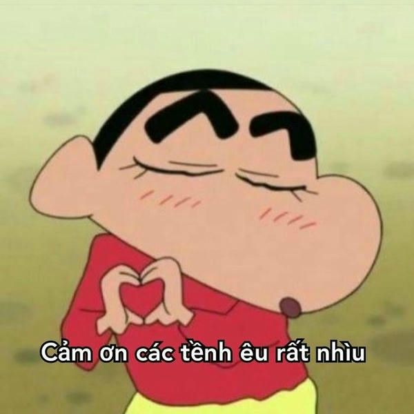 Meme cảm ơn mang nét biểu cảm ngọt ngào tự nhiên