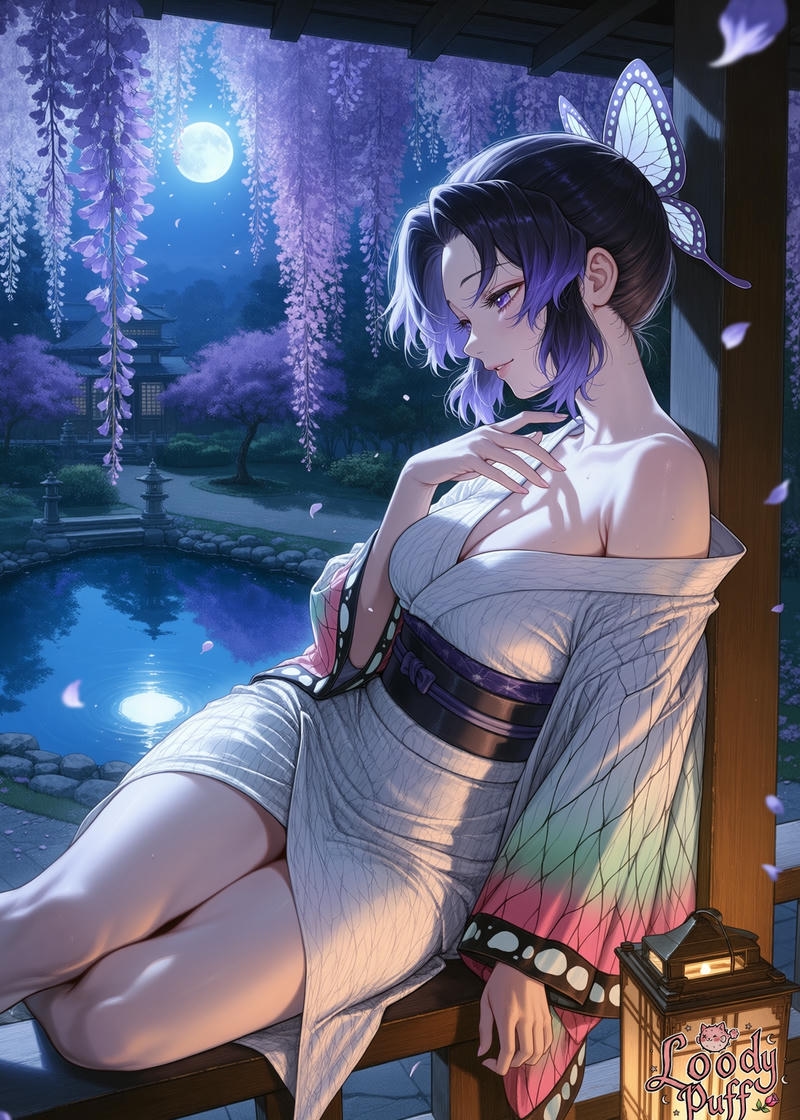 Shinobu sexy sở hữu vẻ ngoài đáng yêu và ánh mắt quyến rũ