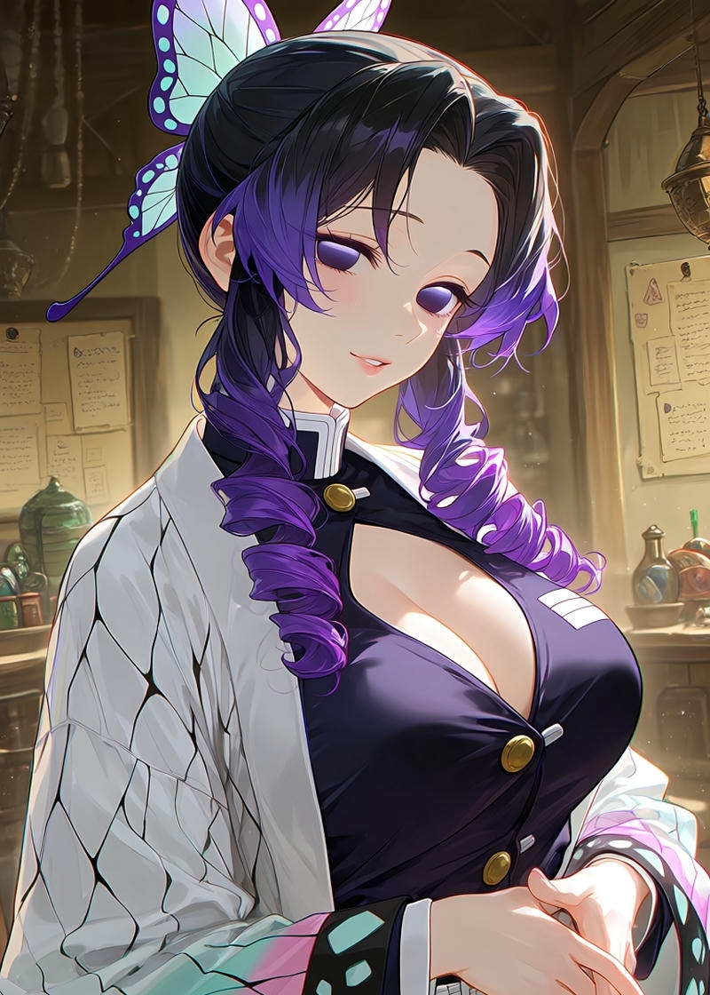 Shinobu sexy thể hiện vẻ đẹp thanh lịch quyến rũ và duyên dáng