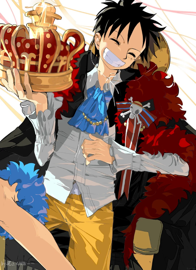 ảnh Luffy cười vui vẻ