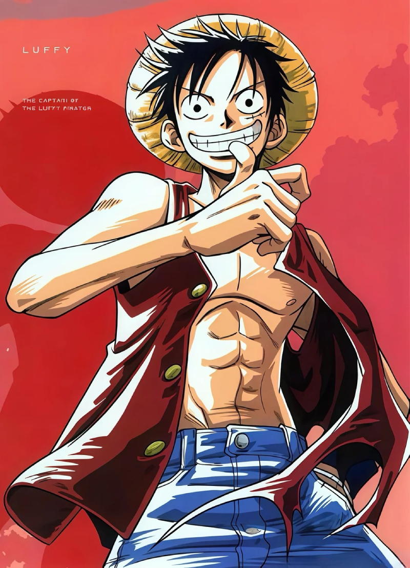 ảnh Luffy phong cách ngầu và cá tính