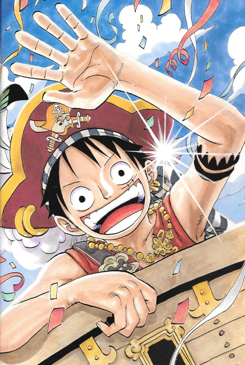 ảnh Luffy tạo dáng chiến đấu