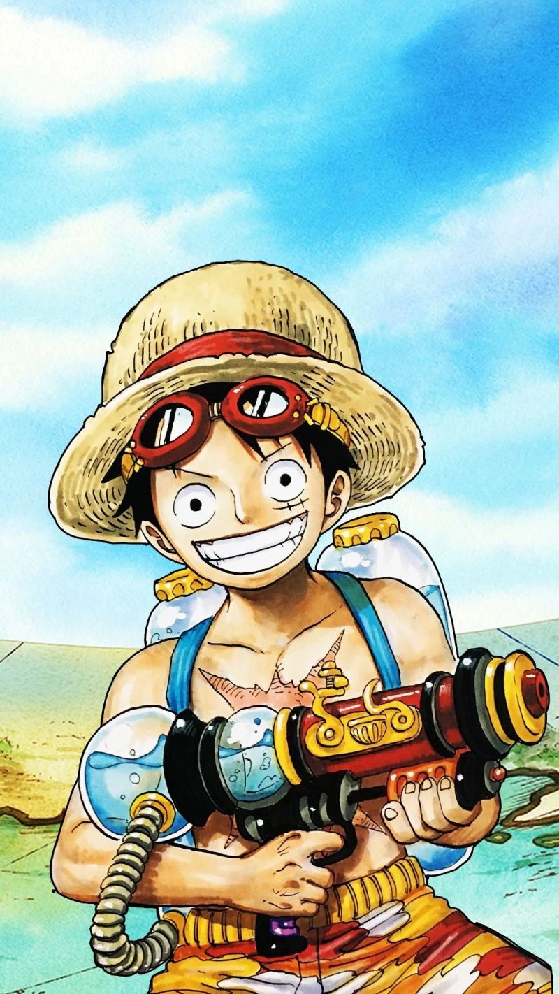 ảnh Luffy với nụ cười đặc trưng