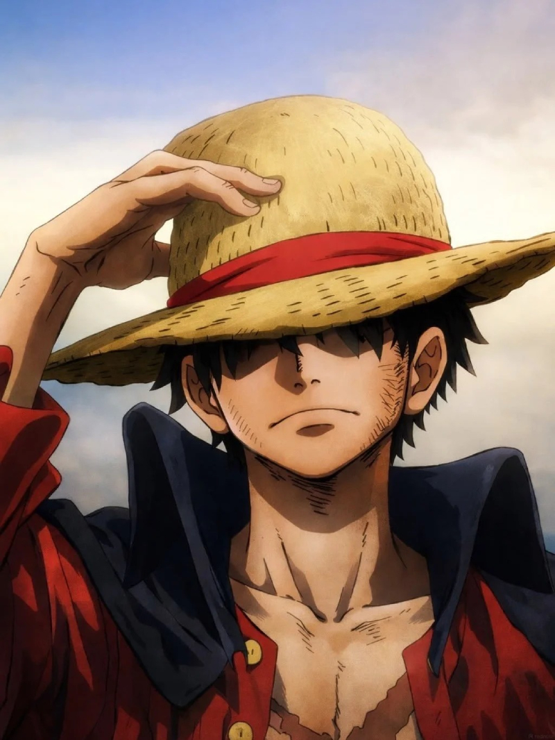 ảnh Luffy với phong thái tự tin