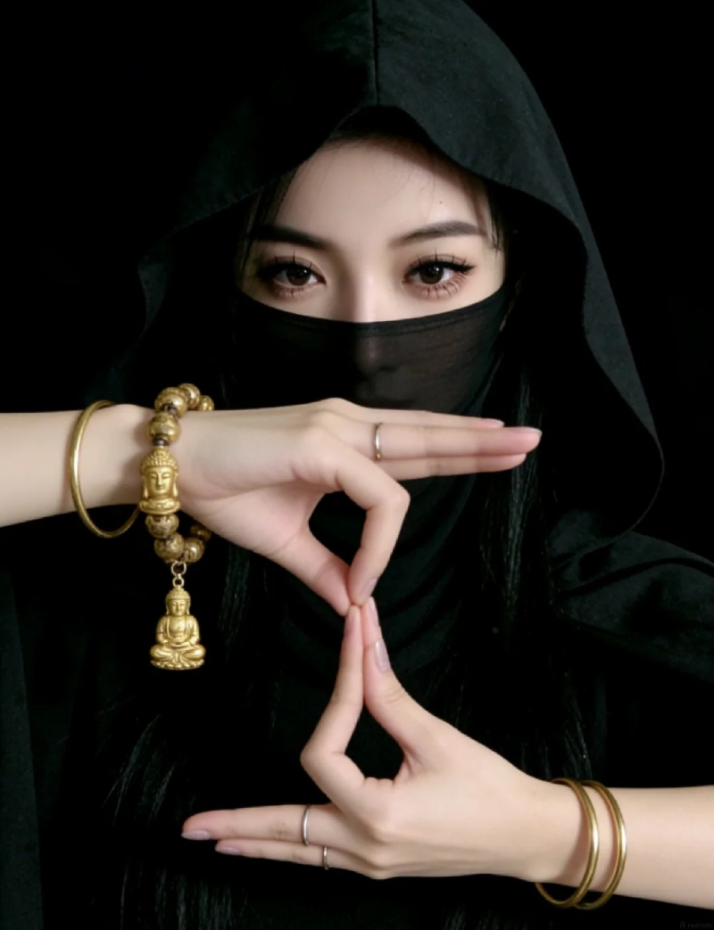 ảnh che mặt trước gương
