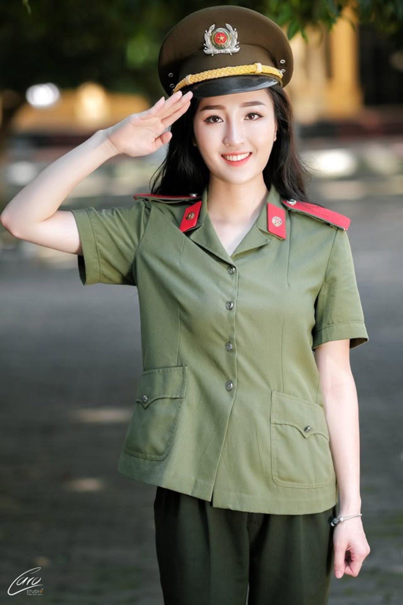 ảnh công an trong lễ chào cờ