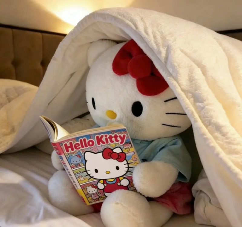 ảnh hello kitty cute màu hồng