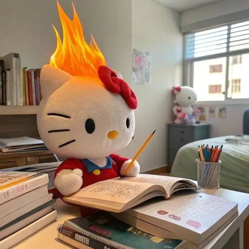 ảnh hello kitty cute nhiều màu sắc