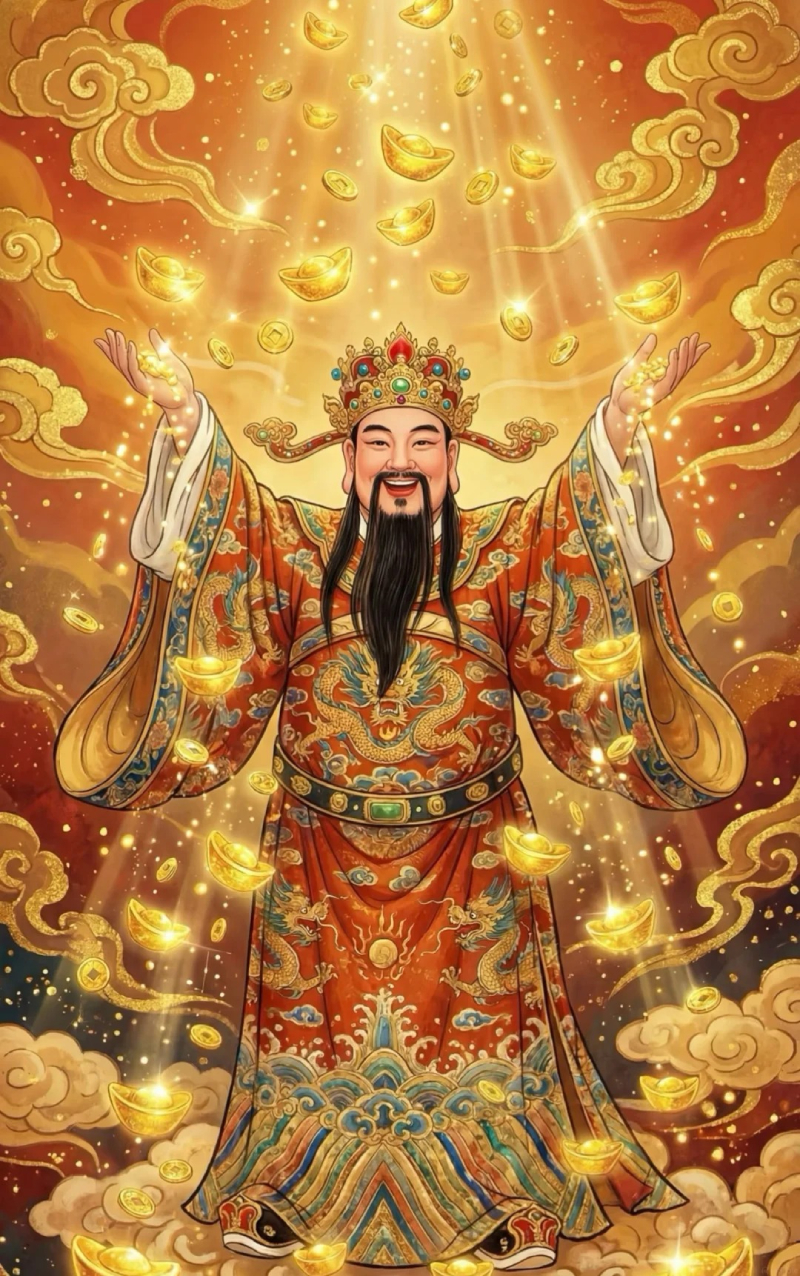 ảnh thần tài chúc tài lộc