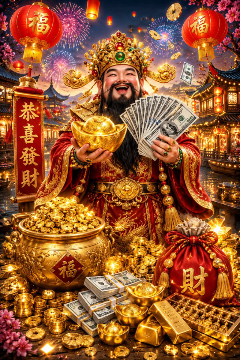ảnh thần tài ngày vía Thần Tài