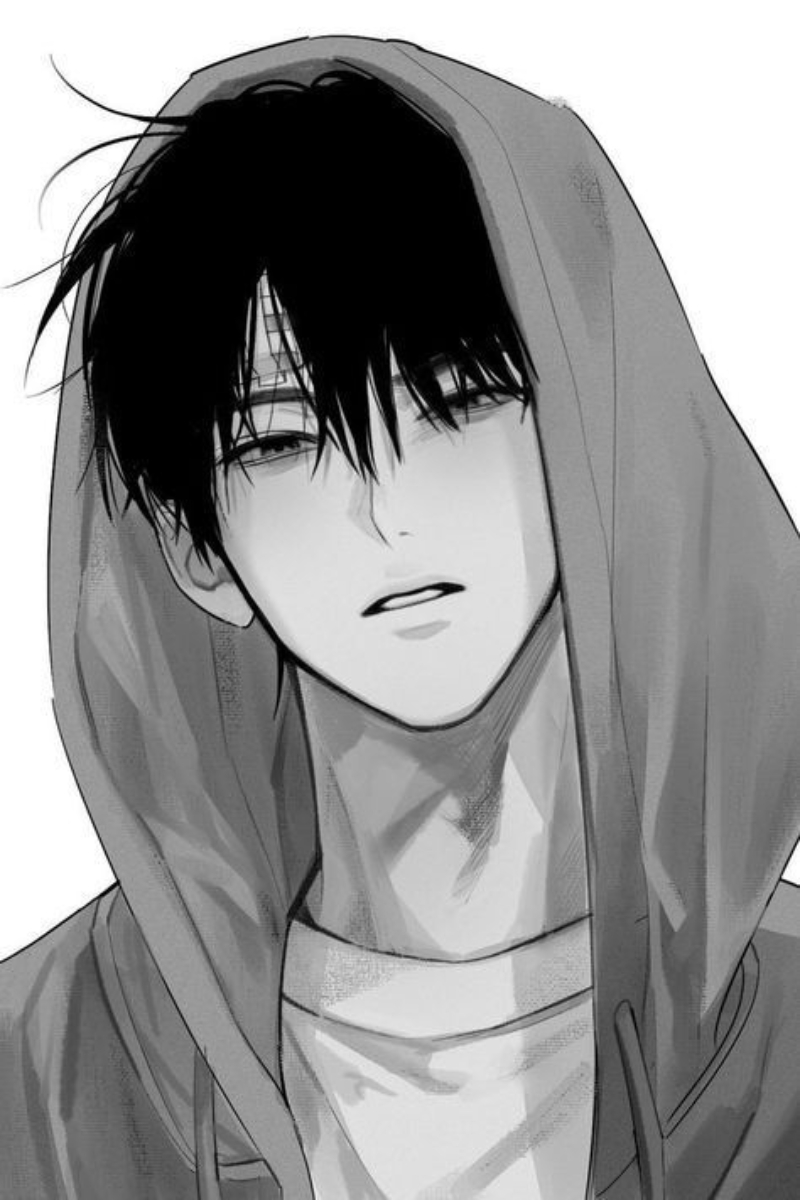 ảnh trai anime cô đơn trong đêm